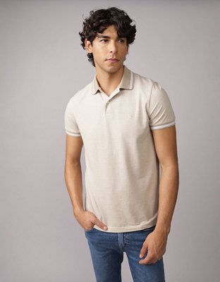 AE Slim-Fit Tipped Sweater Polo Shirt