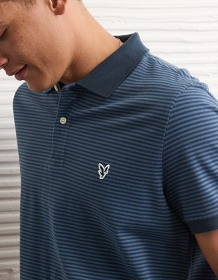 AE Lived-In Slim Fit Pique Polo Shirt