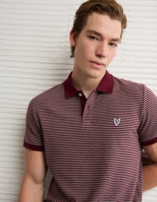 AE Lived-In Slim Fit Pique Polo Shirt