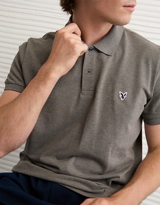 AE Lived-In Slim Fit Pique Polo Shirt