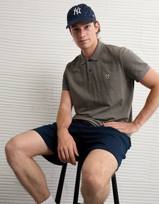 AE Lived-In Slim Fit Pique Polo Shirt