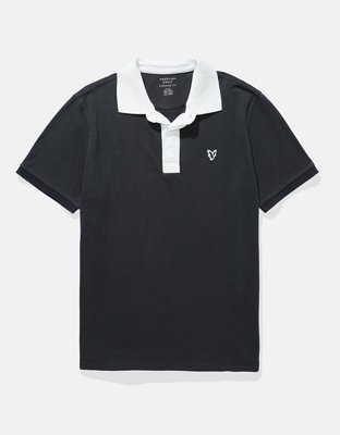 AE Camisa polo con cuello contrastante