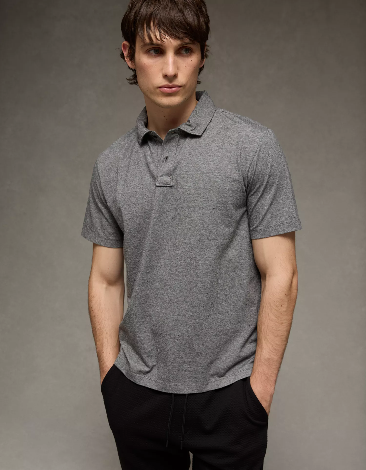 AE 24/7 Standard Fit Club Pique Polo Shirt