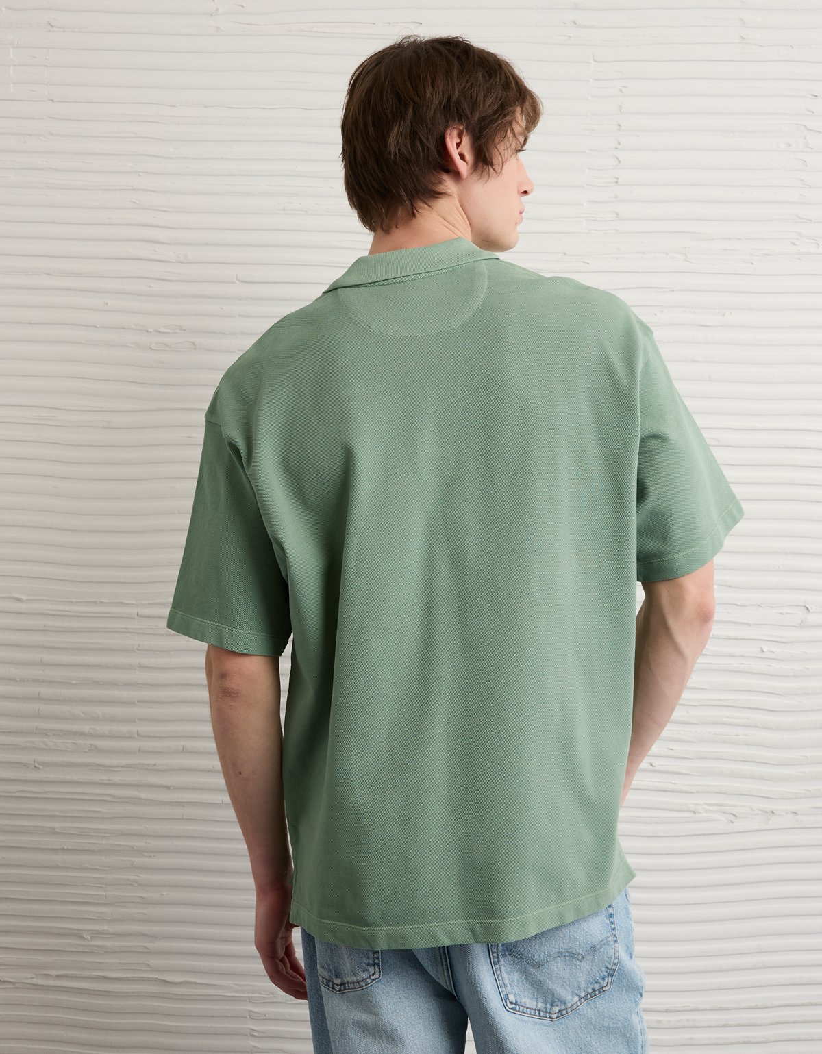 AE Boxy Pique Polo Shirt - image 2