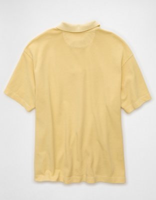 AE Boxy Fit Pique Polo Shirt
