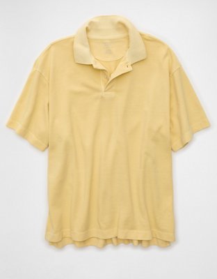 AE Boxy Fit Pique Polo Shirt