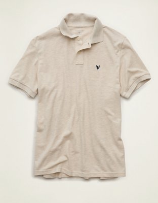 AE Standard Fit Logo Pique Polo Shirt