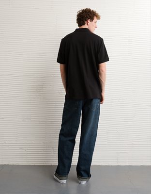 AE Stretch Pique Tipped Polo Shirt