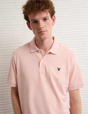 AE Stretch Pique Tipped Polo Shirt