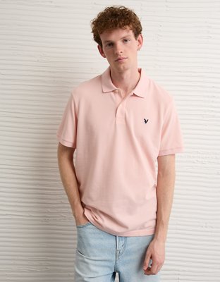 AE Stretch Pique Tipped Polo Shirt