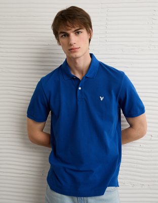 AE Stretch Pique Tipped Polo Shirt