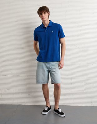 AE Stretch Pique Tipped Polo Shirt
