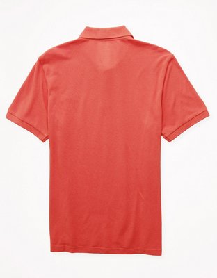 AE Logo Standard Fit Pique Polo Shirt