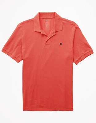 AE Logo Standard Fit Pique Polo Shirt