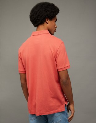 AE Logo Standard Fit Pique Polo Shirt