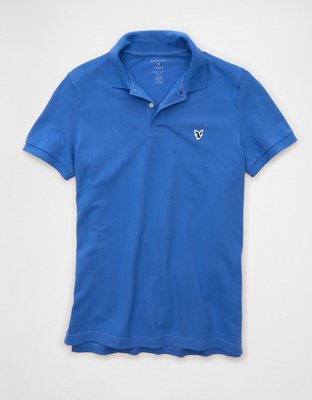 AE Slim Fit Logo Pique Polo Shirt