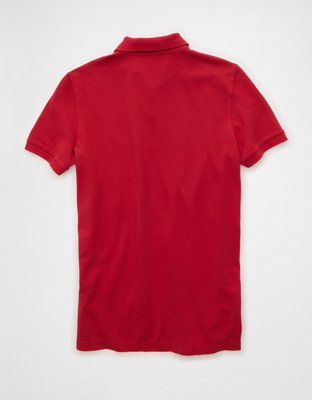 AE Slim Fit Logo Pique Polo Shirt