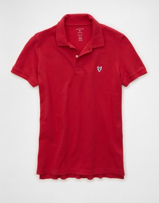 AE Slim Fit Logo Pique Polo Shirt