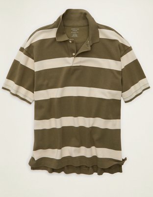 AE Boxy Fit Pique Polo Shirt