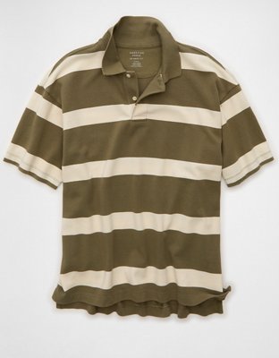 AE Boxy Fit Pique Polo Shirt