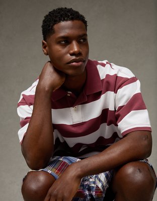 AE Boxy Pique Polo Shirt
