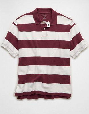 AE Boxy Fit Pique Polo Shirt