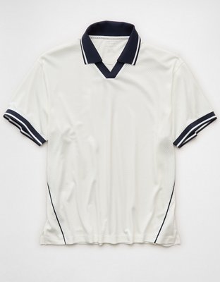 AE Boxy Mesh Polo Shirt
