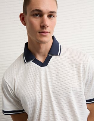 AE Boxy Mesh Polo Shirt from American Eagle - $34.95