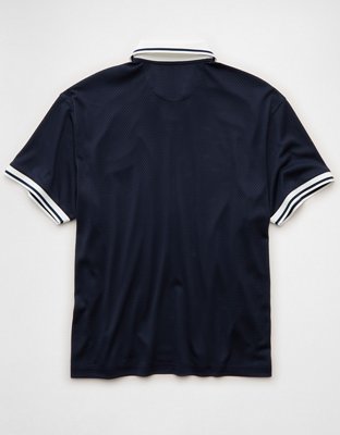 AE Boxy Mesh Polo Shirt