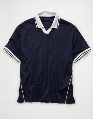AE Boxy Mesh Polo Shirt
