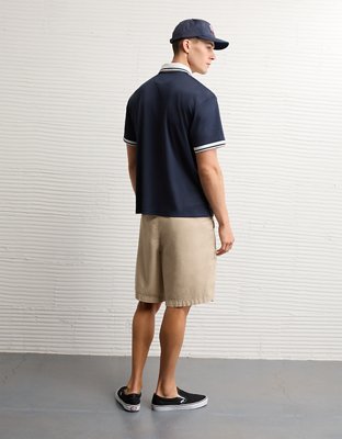 AE Boxy Mesh Polo Shirt