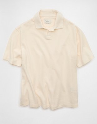 AE Boxy Johnny Collar Knit Polo Shirt