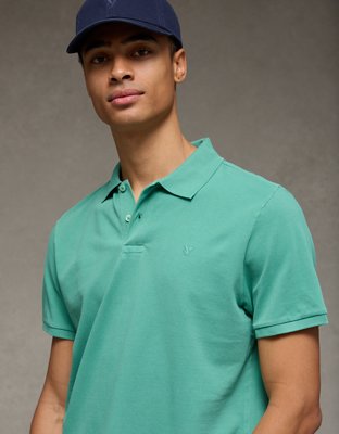 AE Lived-In Pique Polo Shirt
