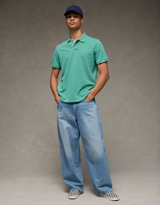 AE Lived-In Pique Polo Shirt