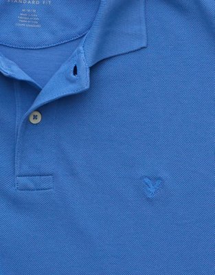 AE Standard Fit Lived-In Pique Polo Shirt