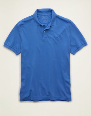 AE Standard Fit Lived-In Pique Polo Shirt