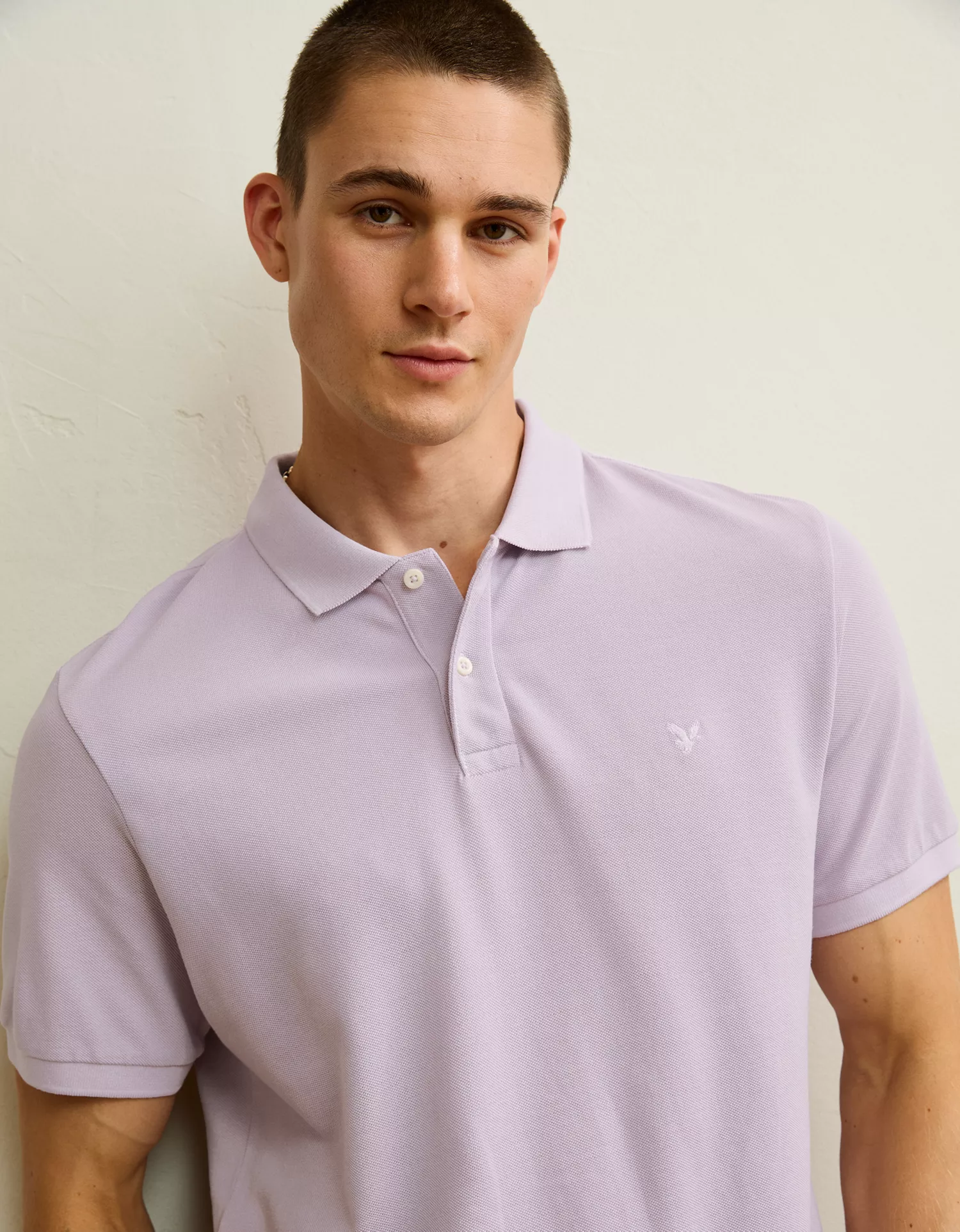 AE Standard Fit Lived-In Pique Polo Shirt - thumbnail 6