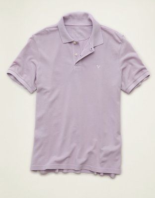 AE Standard Fit Lived-In Pique Polo Shirt
