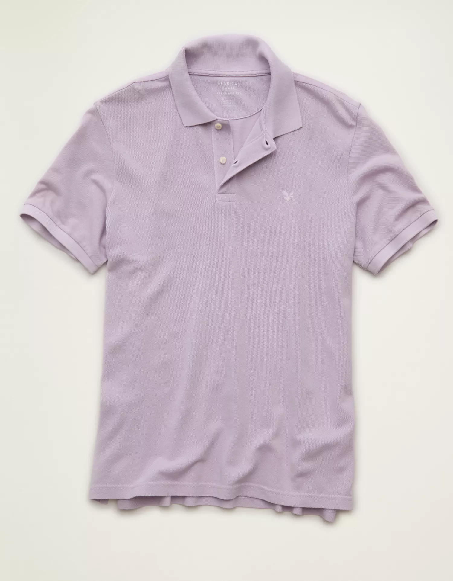 AE Standard Fit Lived-In Pique Polo Shirt - thumbnail 3