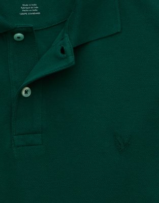 AE Standard Fit Lived-In Pique Polo Shirt