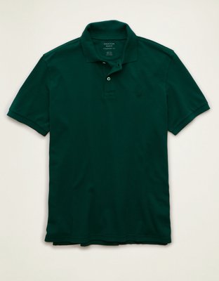 AE Standard Fit Lived-In Pique Polo Shirt