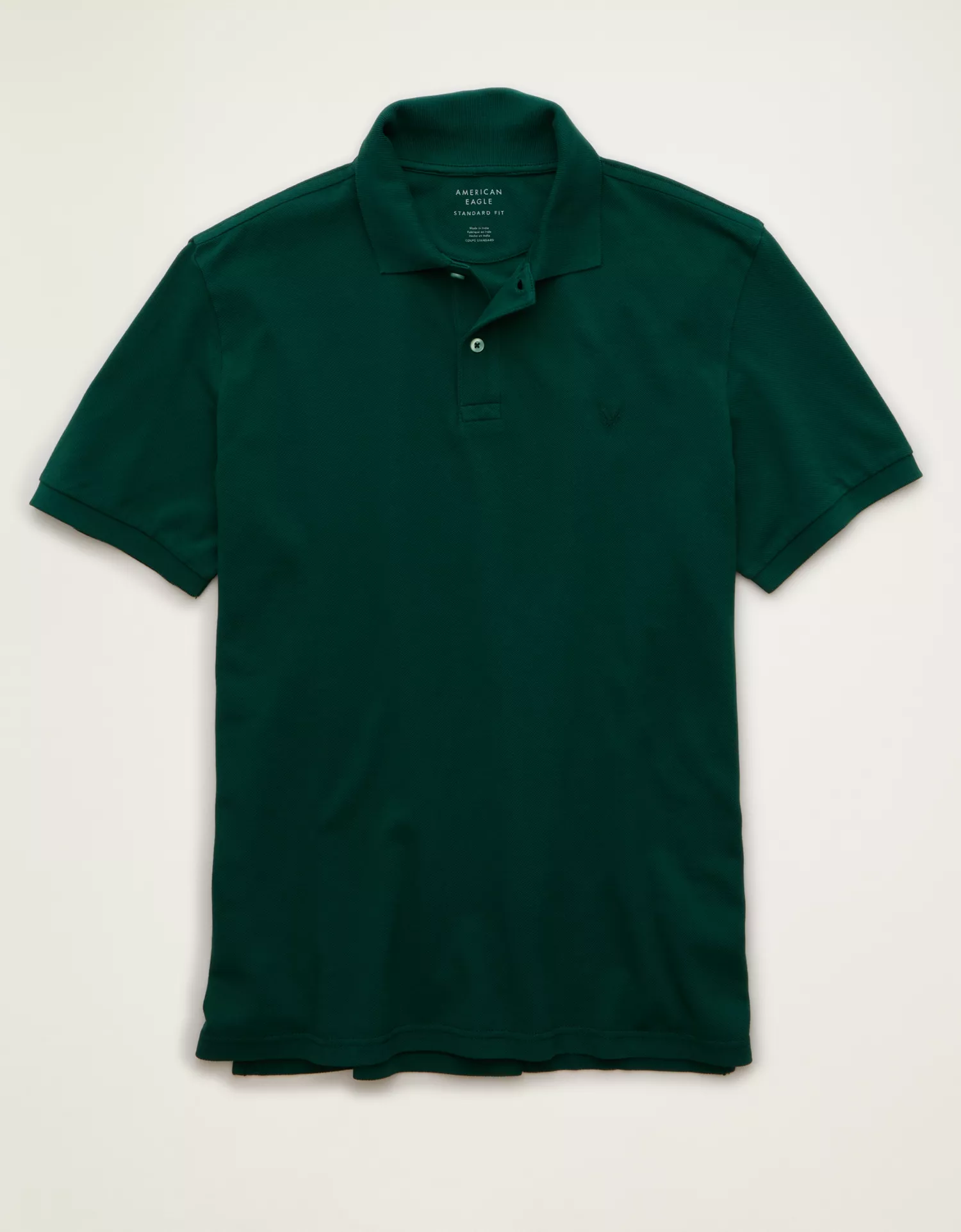 AE Standard Fit Lived-In Pique Polo Shirt - thumbnail 9
