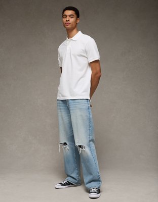 AE Lived-In Pique Polo Shirt