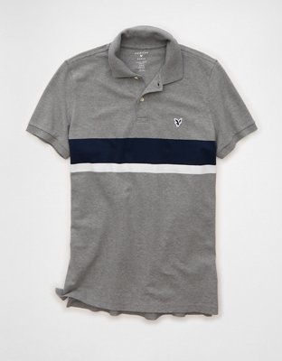 AE Slim Fit Logo Pique Polo Shirt