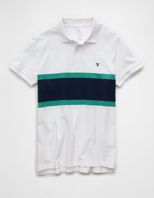 AE Slim Fit Stretch Striped Polo Shirt