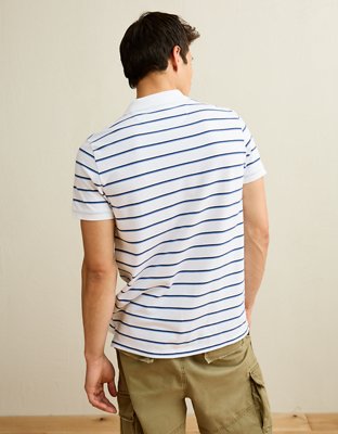 AE Slim Fit Logo Pique Polo Shirt