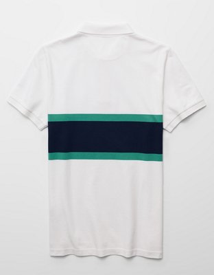 AE Slim Fit Logo Pique Polo Shirt