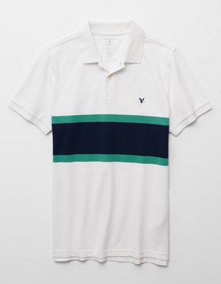 AE Slim Fit Logo Pique Polo Shirt