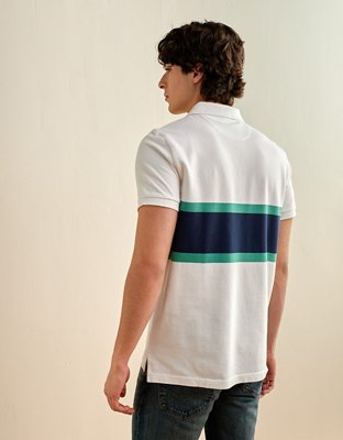 AE Slim Fit Logo Pique Polo Shirt