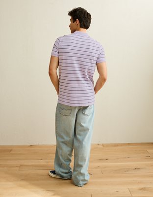 AE Slim Fit Logo Pique Polo Shirt